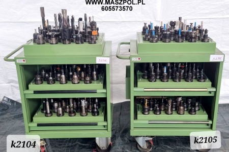 Wózek z oprawkami narzędziowymi ISO 40 . . Można k